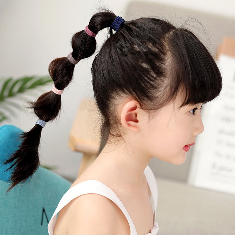 100pcs Hair Bands Girl Candy C - Baby Gear ulasan dan harga