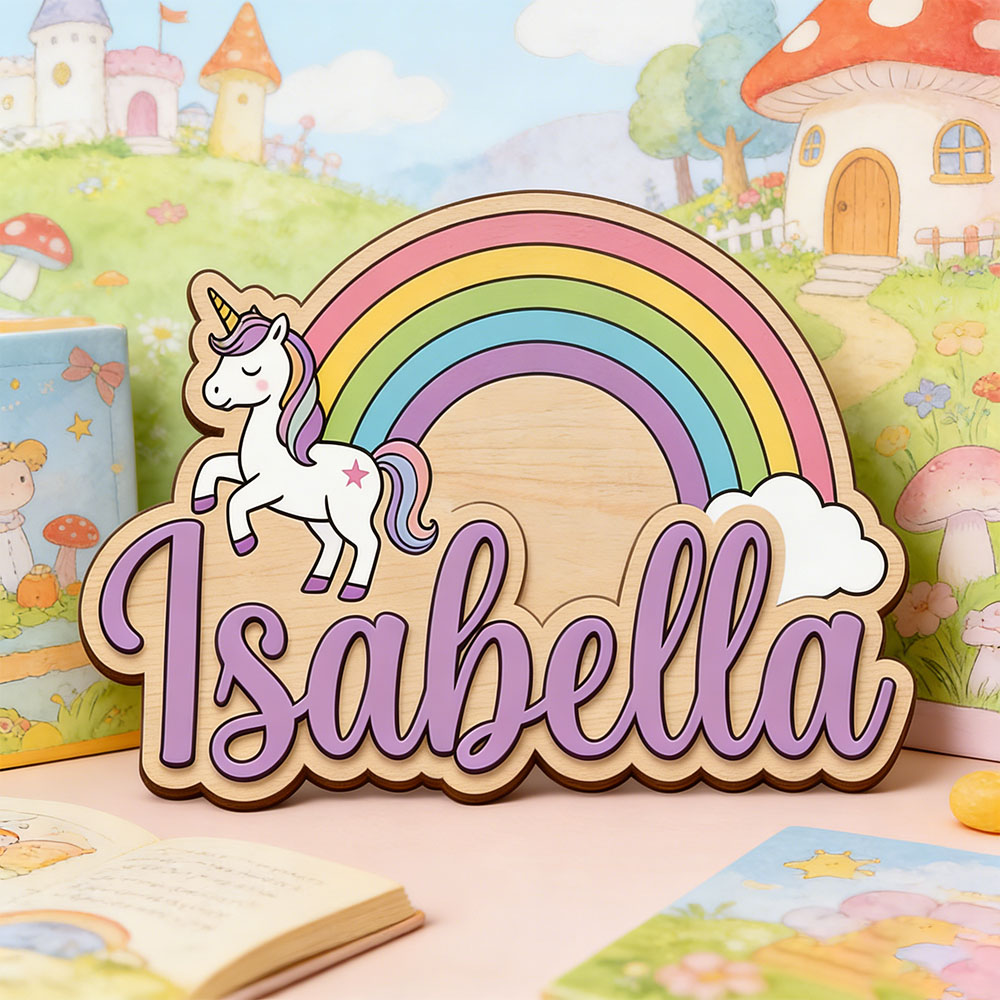 Unicorn & Pastel Rainbow Custo - Nursery ulasan dan harga