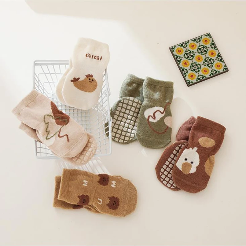 New Autumn Winter Kawaii Baby  - Unisex Baby Socks Non Slip ulasan dan harga