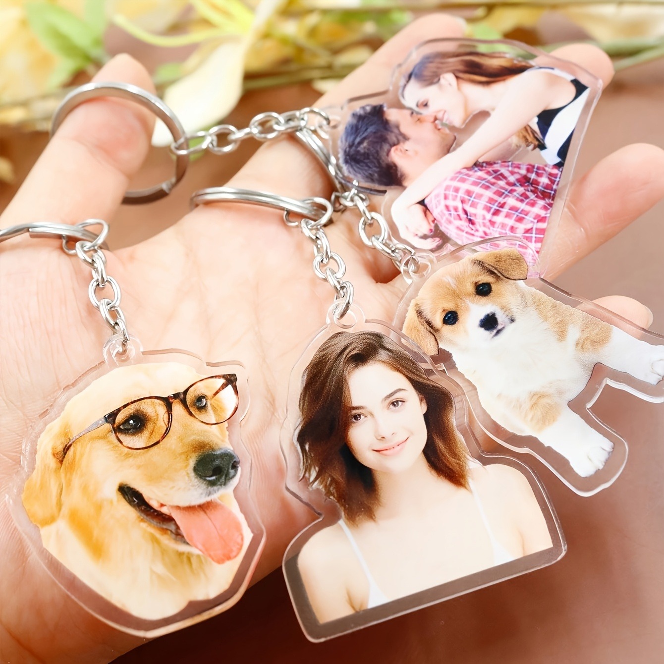 1 Custom Photo Acrylic Keychai - Baby Gear ulasan dan harga