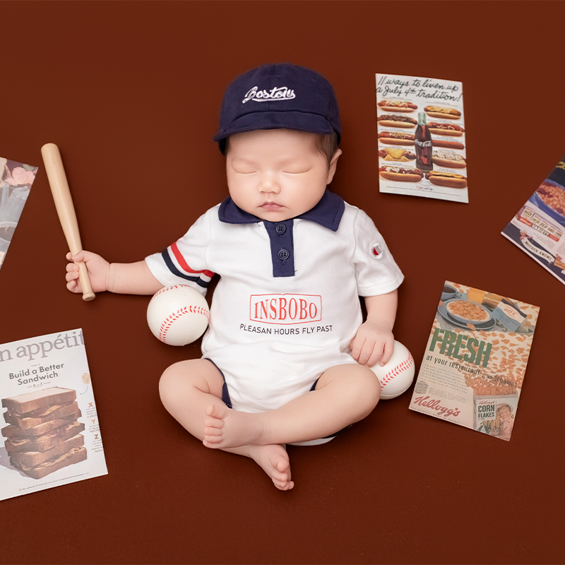 Sport Baseball Theme Newborn B - Infant Photography Props Outfit ulasan dan harga
