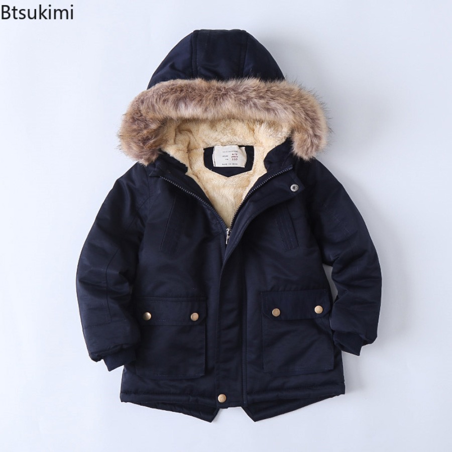 Children's Fleece-lined Coats  - Toddler Boy Winter Fleece Jacket ulasan dan harga